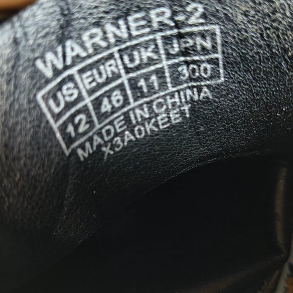 Men’s Black Dress Shoes | Size 12 | Classic Formal Leather Look - Picture 5 of 6